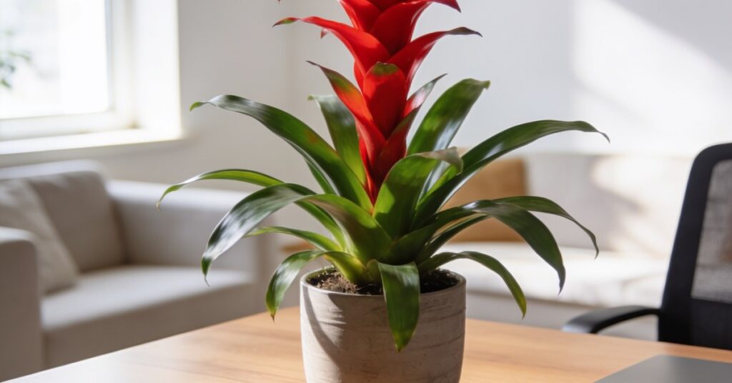 Guzmania pielęgnacja: jak podlewać tę egzotyczną roślinę, by pięknie kwitła