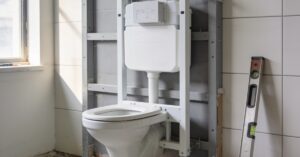 Ile miejsca na wc podwieszany: stelaż, zabudowa i odległości w łazience