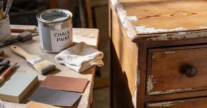 Postarzanie mebli w stylu shabby chic: malowanie, przecierka i wosk